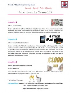 Exclusive Incentives for New Sales Leaders on Team GBR Top Line