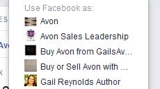 Avon on Facebook pages