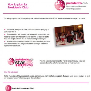 How to plan for Avon's Presidents Club Membership