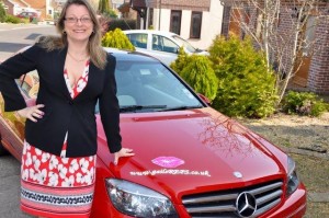 Avon incentive winner, Gail Reynolds with her Red Mercedes 2010