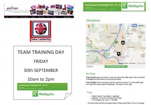 Invite Sept 30th Team GBR Training day