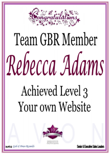 Congratulations to Rebecca Adams