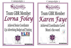 Avon campaign 1 and 2 incentive achievers
