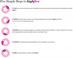 5 simple steps to Avon Highfive