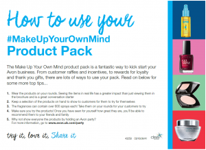 How to use your Make Up YOur Own Mind Avon Kit